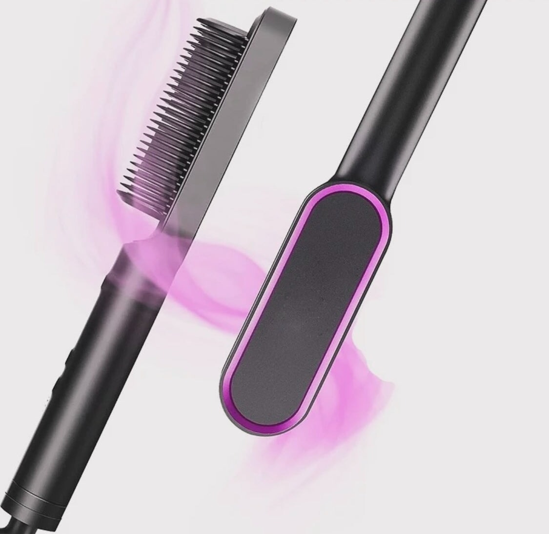 Professional Hair Straightener Tourmaline Ceramic Hair Curler Brush Hair Comb The GenZ Club